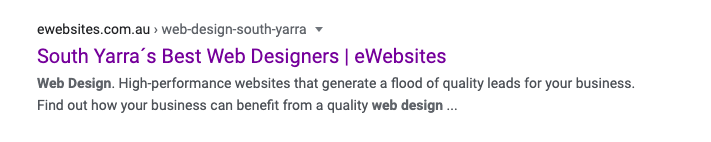 website design south yarra