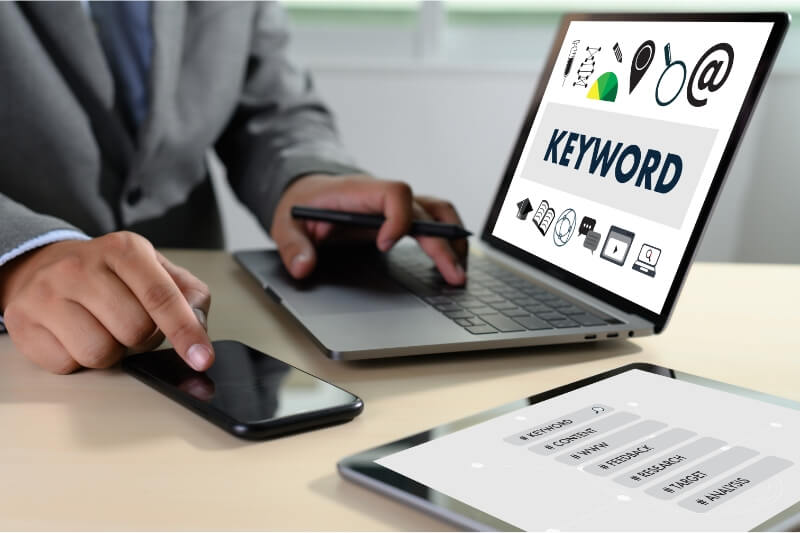 An image of search engines for keyword cannibalization.