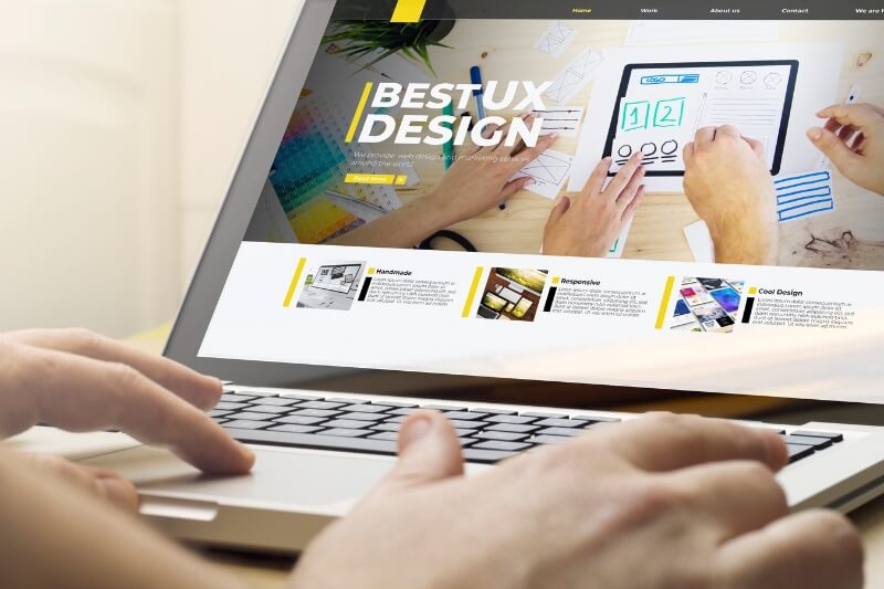 An image of modern web design.