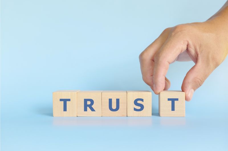 An image of a graphic showing trust.