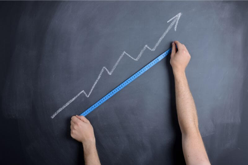 An image of measuring success of keywords for SEO purposes.