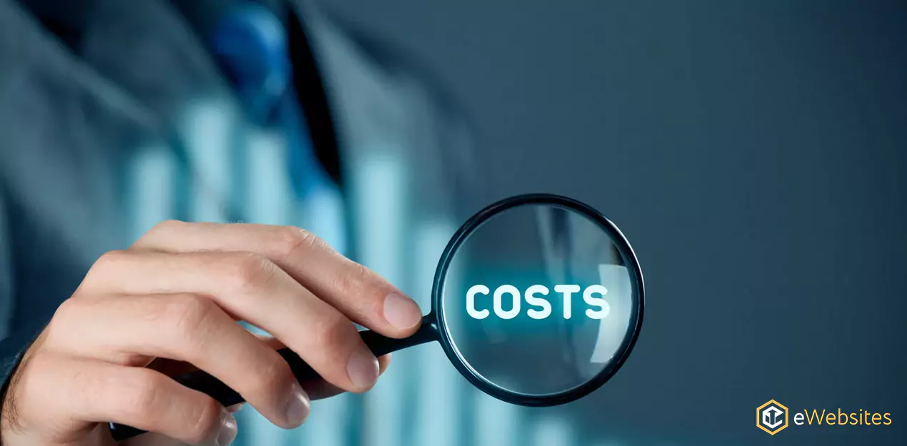 An illustration depicting the cost comparison between In House SEO and Outsourcing.