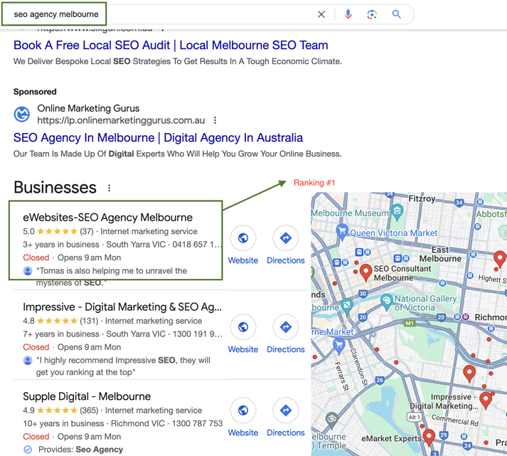 local seo melbourne